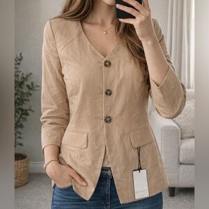 Bagatelle Collection New York Tan Blazer – Medium (NWT)